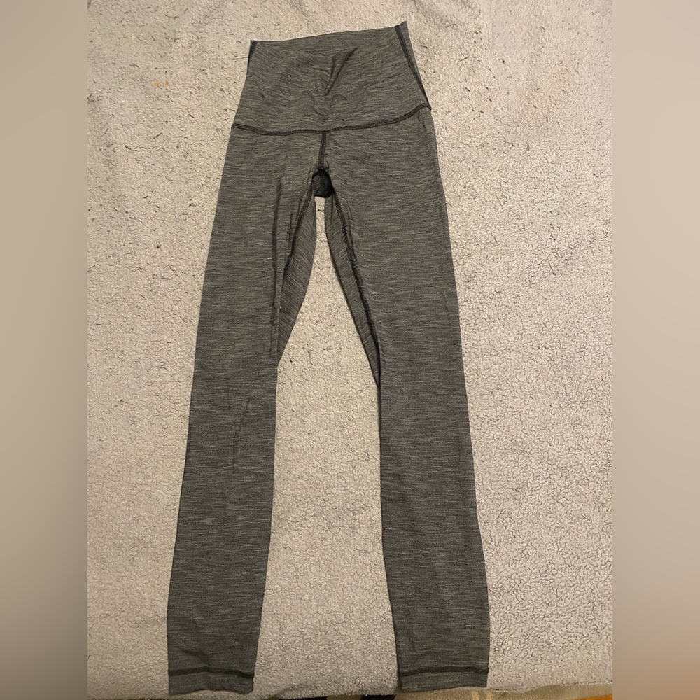 Gray lululemon leggings, size 2